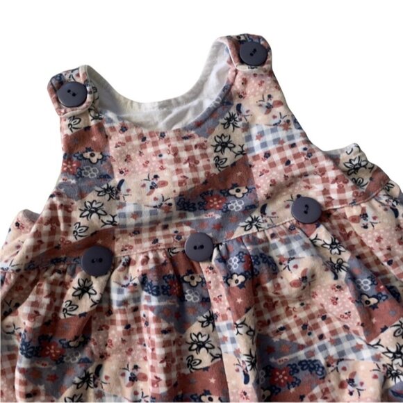 Vintage Grunge Floral Print Bubble Romper 24 Months - Picture 2 of 6